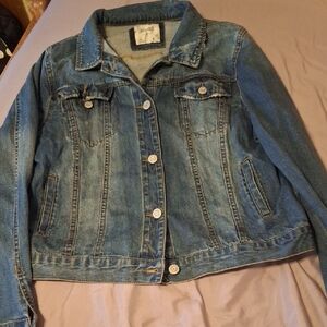 Mudd Women's Denim Jacket in Blue